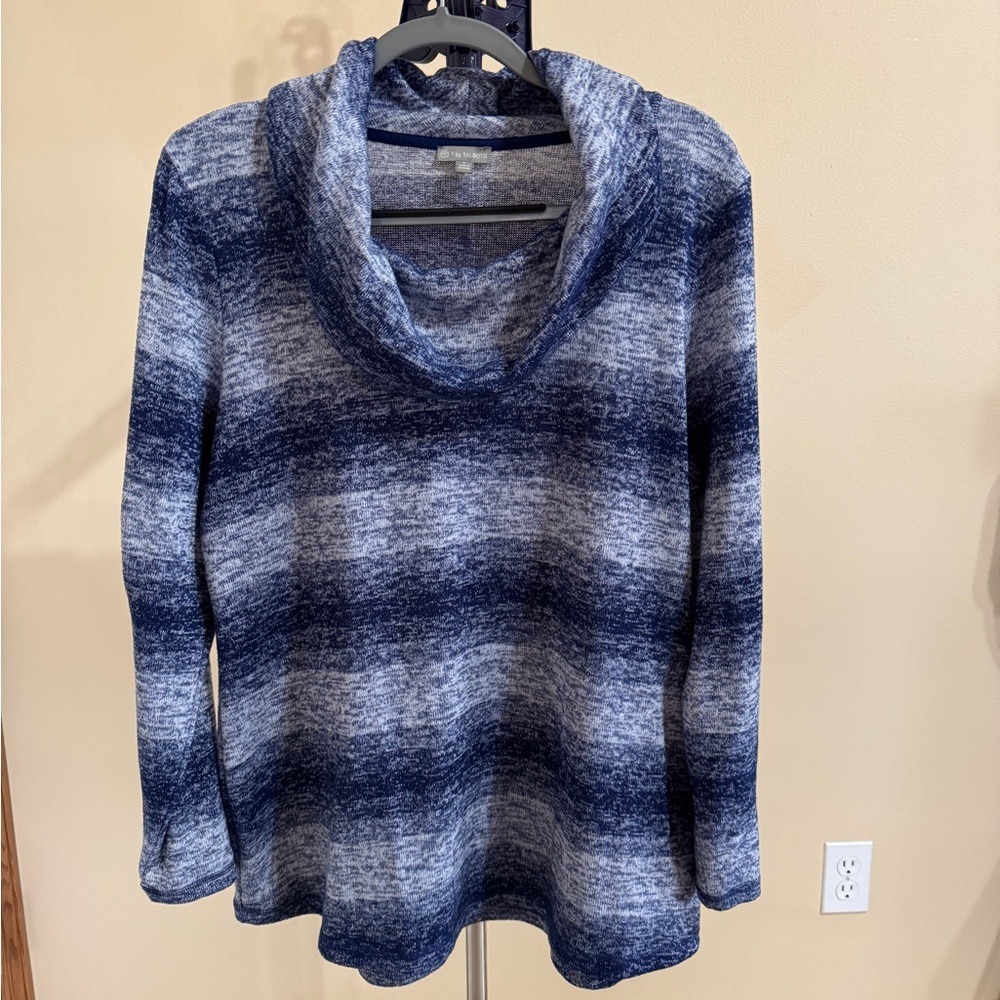 T by Talbots cowl neck tunic sweater